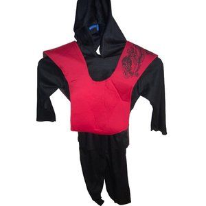 Red/ Black Ninja Halloween Costume--Boy's Small